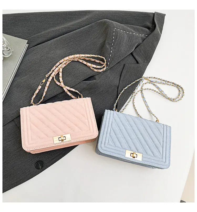 Pink Chain Crossbody Bag for Women 2025 Spring — feature 30
