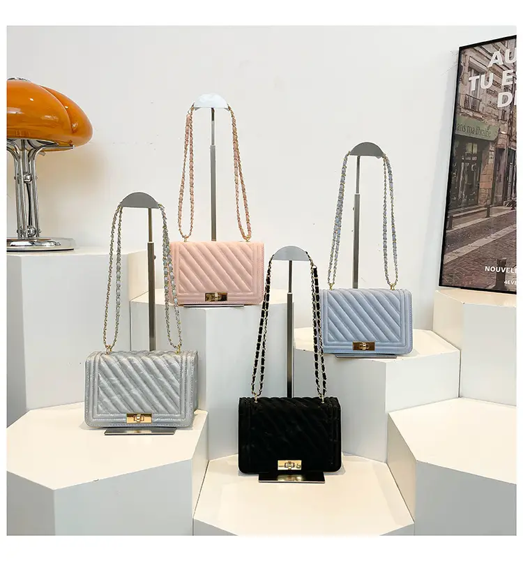 Pink Chain Crossbody Bag for Women 2025 Spring — feature 31