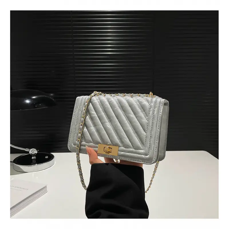 Pink Chain Crossbody Bag for Women 2025 Spring - Image 4