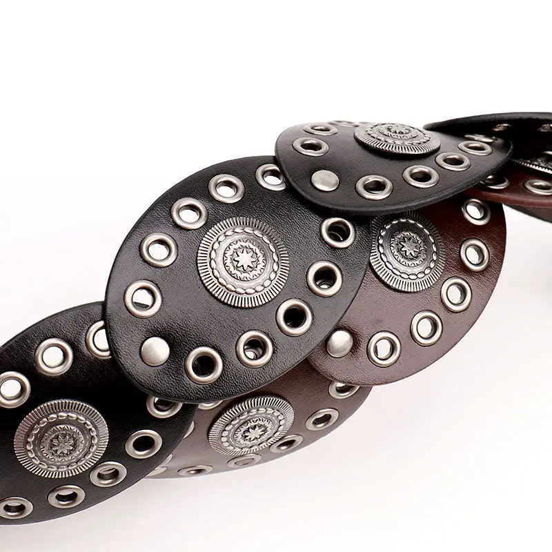 Oval Buckle Belt for Women Retro Dress Pants Decorative Belt - Image 6