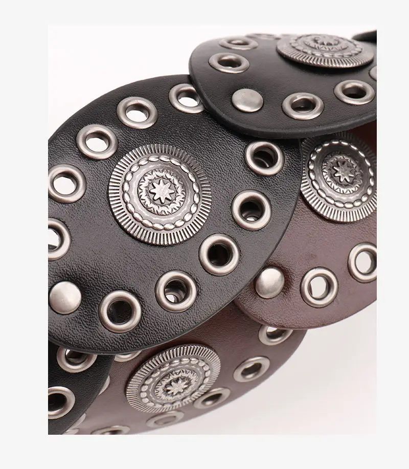 Oval Buckle Belt for Women Retro Dress Pants Decorative Belt — feature 21