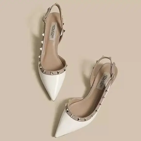 Women's Point Toe French Patent Leather Heel Shoes — feature 7