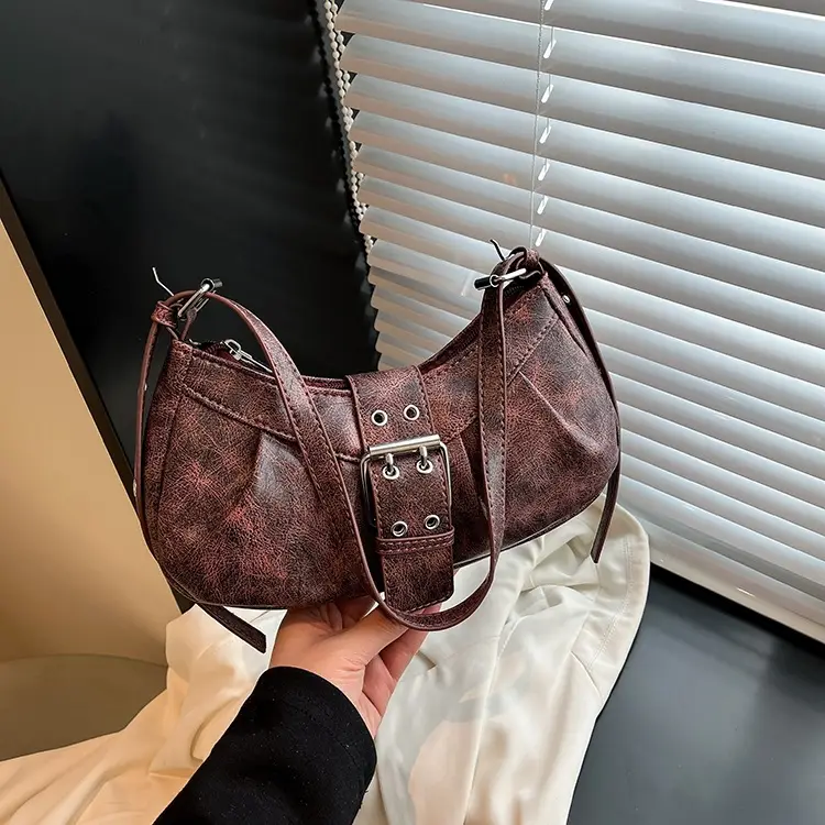 Black Retro Armpit Bag for Women 2025 - Image 6