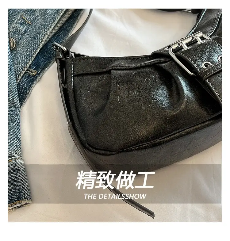 Black Retro Armpit Bag for Women 2025 — feature 10
