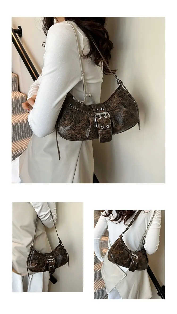 Black Retro Armpit Bag for Women 2025 — feature 6