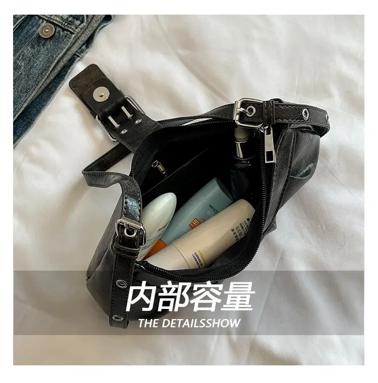 Black Retro Armpit Bag for Women 2025 — feature 8