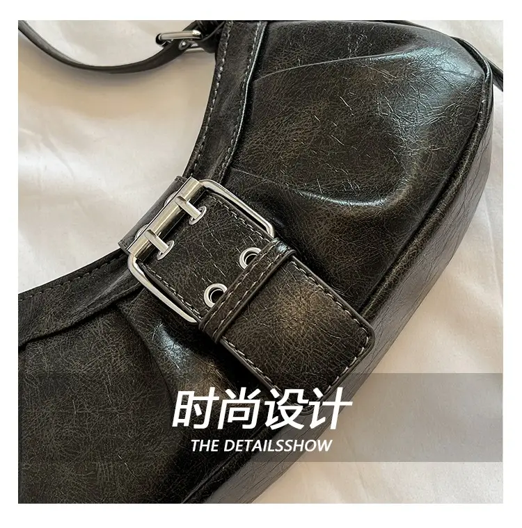 Black Retro Armpit Bag for Women 2025 — feature 9