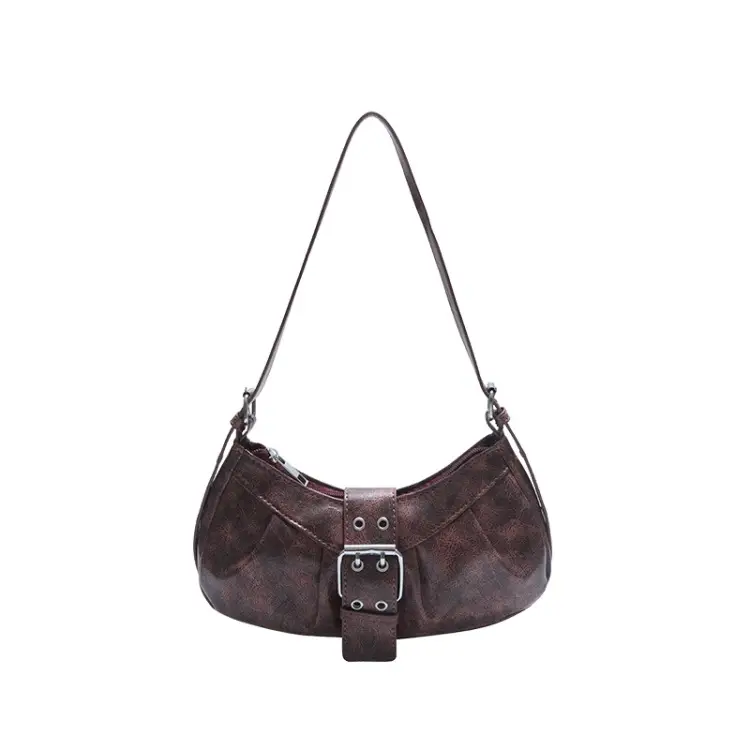 Black Retro Armpit Bag for Women 2025 - Image 2