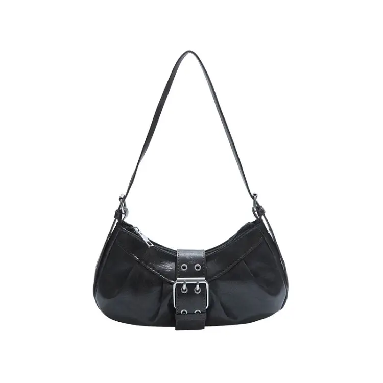 Black Retro Armpit Bag for Women 2025 - Image 4