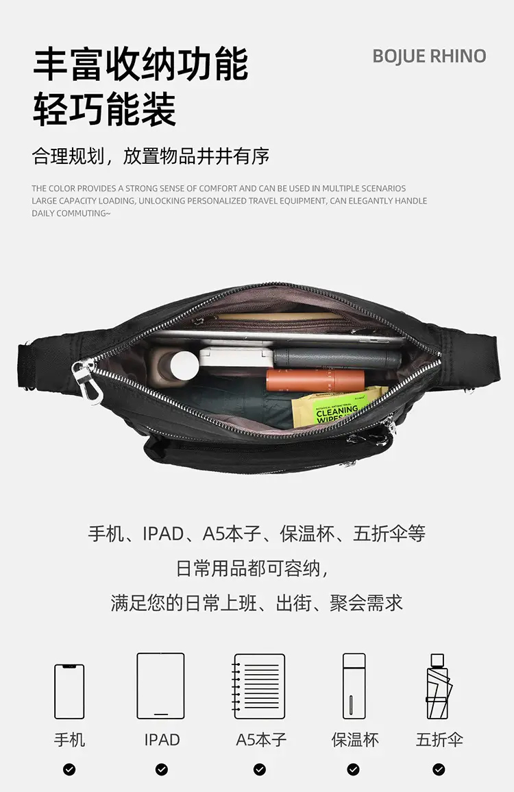 Crossbody Bag for Women Large Capacity Daily Commute — feature 11
