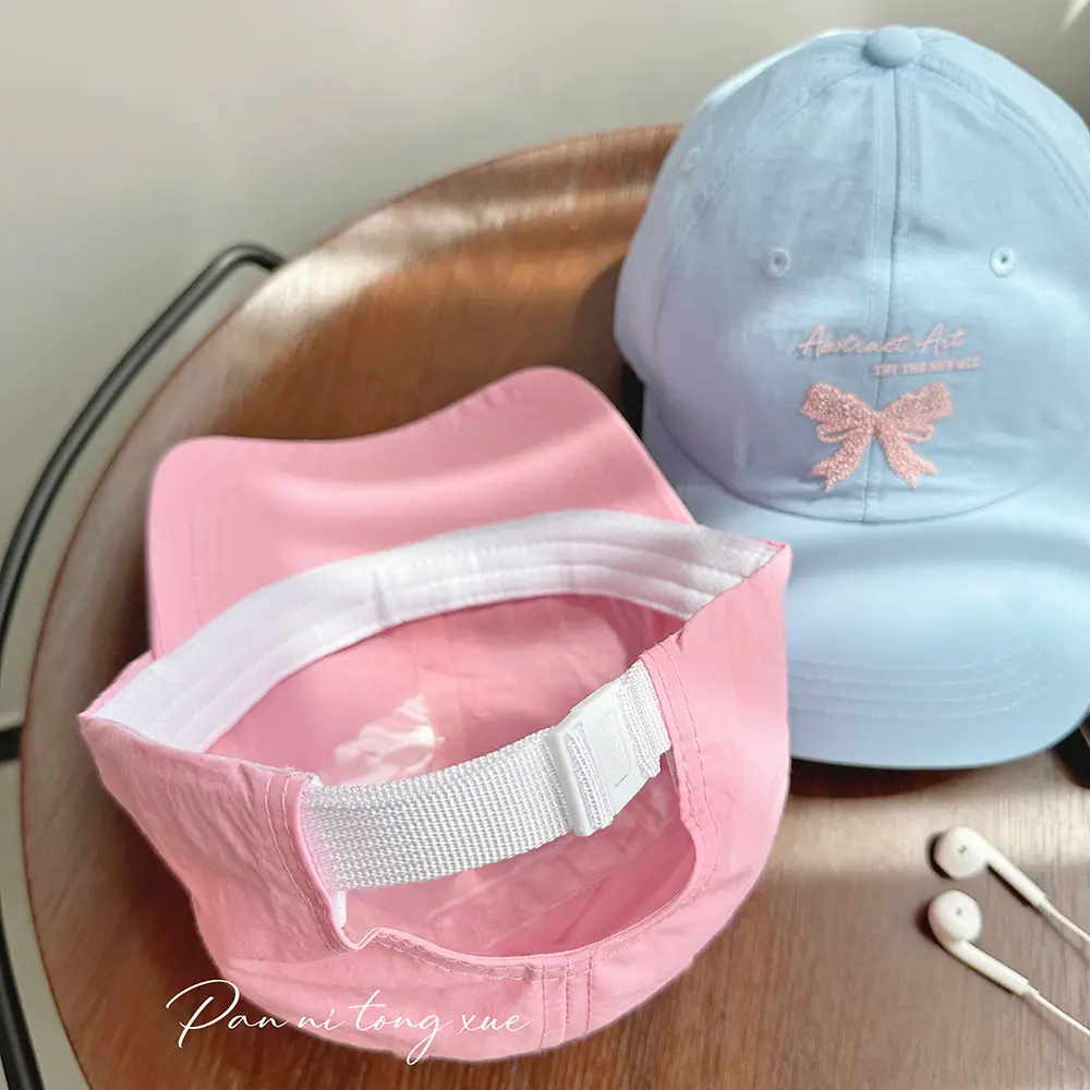 Women's Bow Letter Baseball Cap Summer Sunshade - Image 14