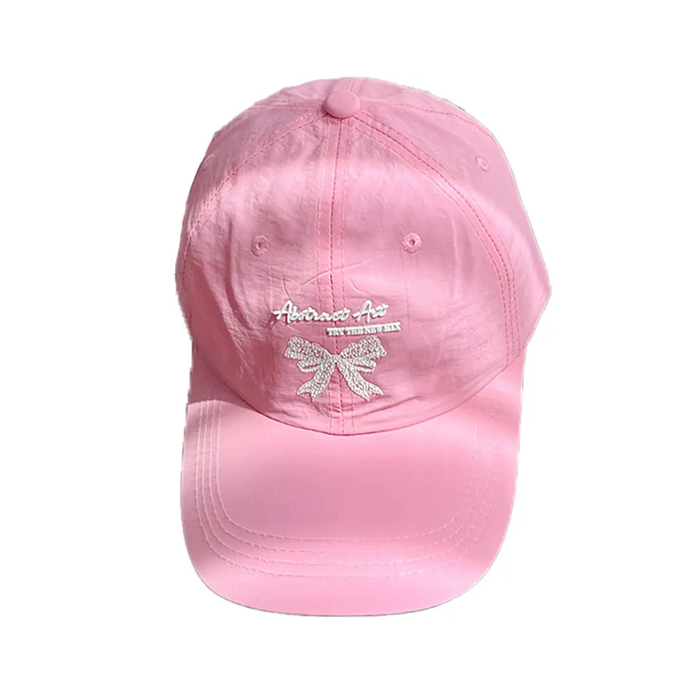 Women's Bow Letter Baseball Cap Summer Sunshade - Image 15