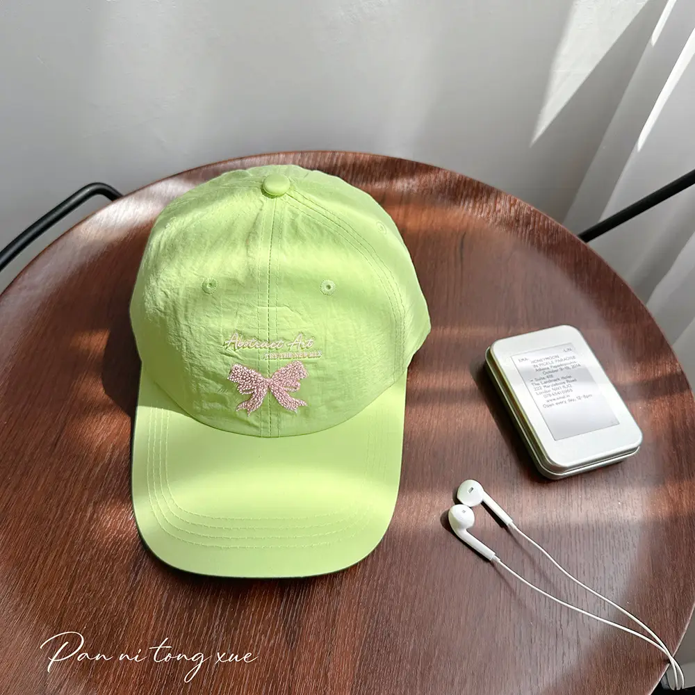 Women's Bow Letter Baseball Cap Summer Sunshade - Image 10