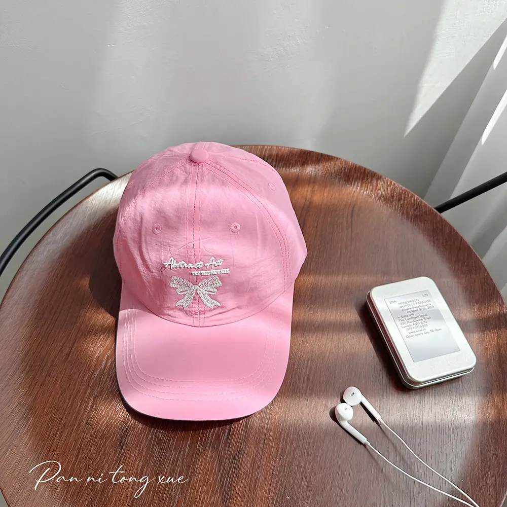 Women's Bow Letter Baseball Cap Summer Sunshade - Image 8