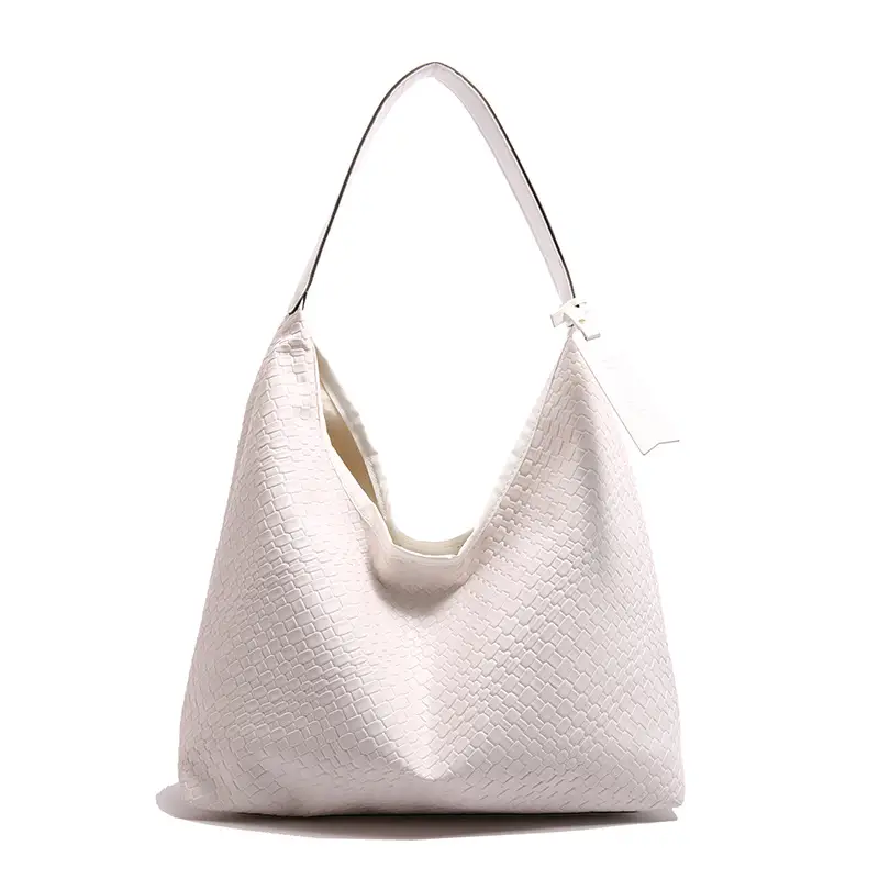 Brown Woven Shoulder Bag for Women, Large Capacity, Western Style - Image 2