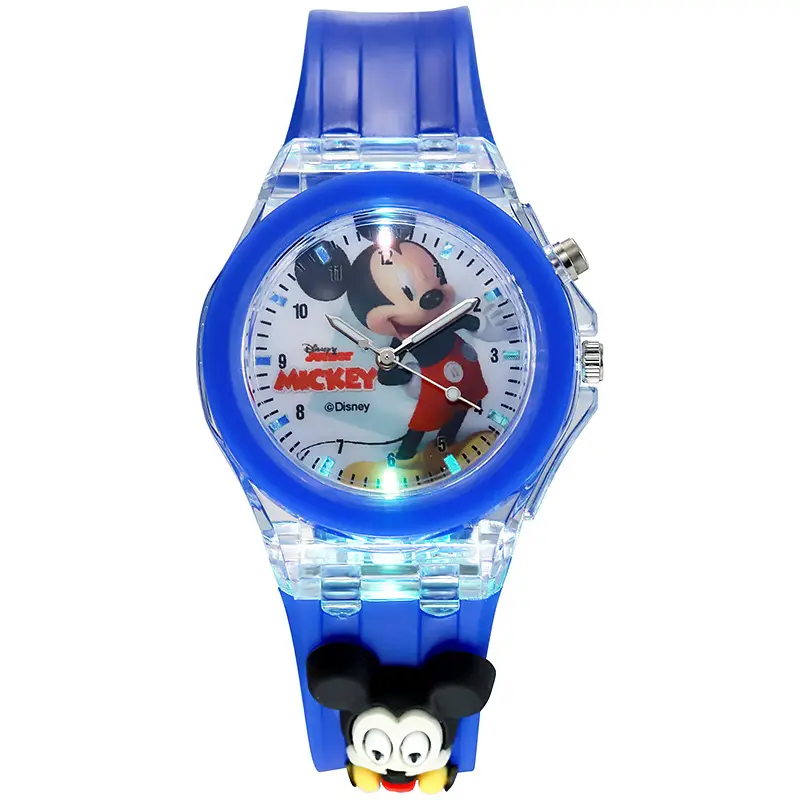 New in stock wholesale generation silicone cartoon doll pointer quartz luminous box children's watch
