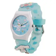 New in stock wholesale generation silicone cartoon doll pointer quartz luminous box children's watch — feature 2