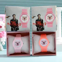 New in stock wholesale generation silicone cartoon doll pointer quartz luminous box children's watch — feature 28