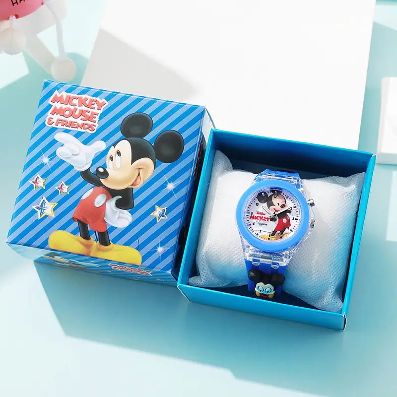 New in stock wholesale generation silicone cartoon doll pointer quartz luminous box children's watch