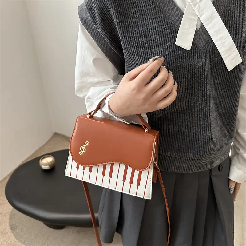 2025 Women Shoulder Messenger Bag Contrast Colors - Image 9