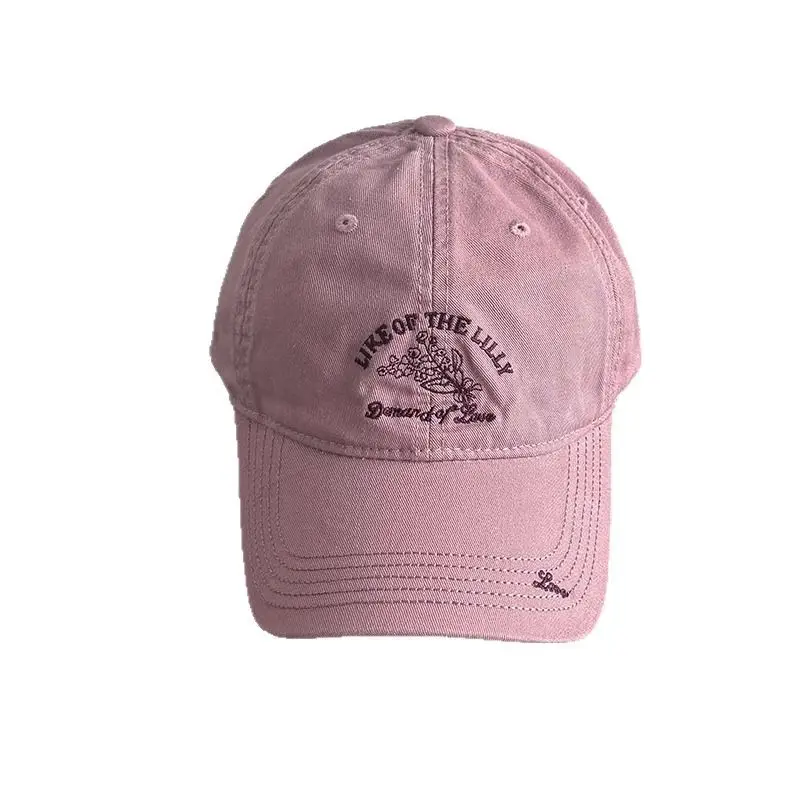 Korean Style Embroidered Baseball Cap White 2025 - Image 9