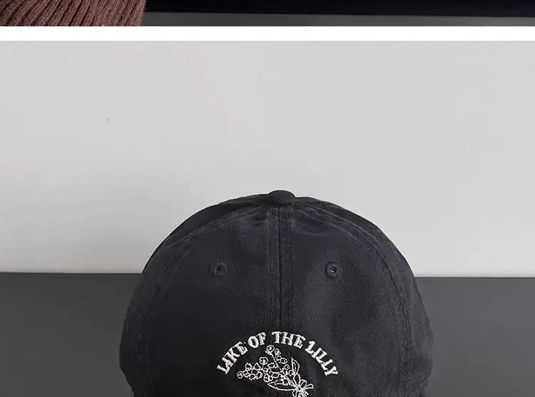 Korean Style Embroidered Baseball Cap White 2025 — feature 4