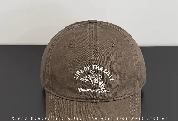 Korean Style Embroidered Baseball Cap White 2025 — feature 8