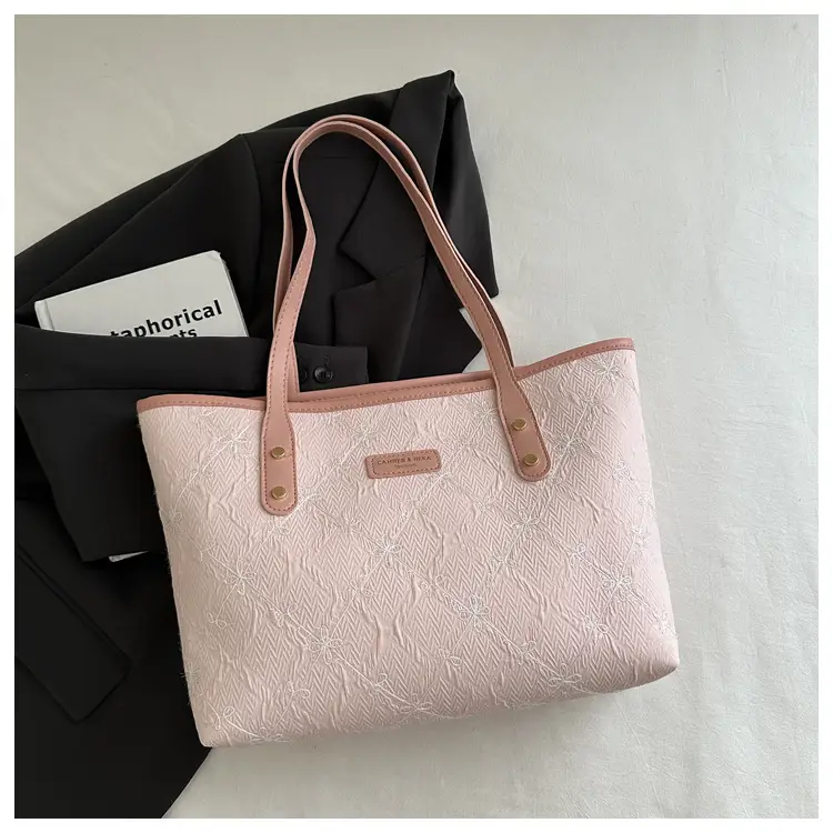 Women Quilted Light Blue Shoulder Bag 2025 - Image 2
