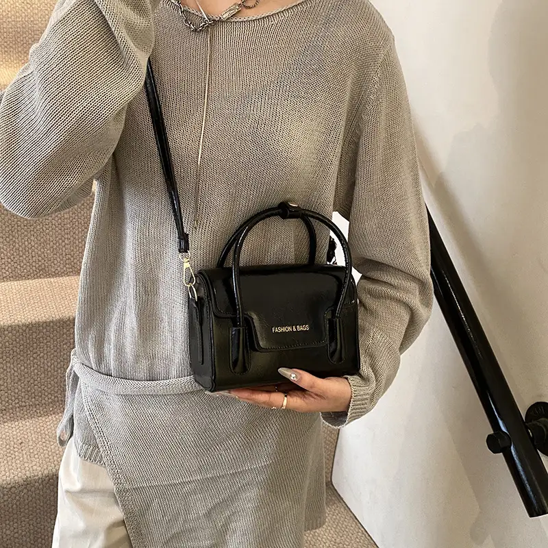 Red Square Mini Shoulder Bag for Women