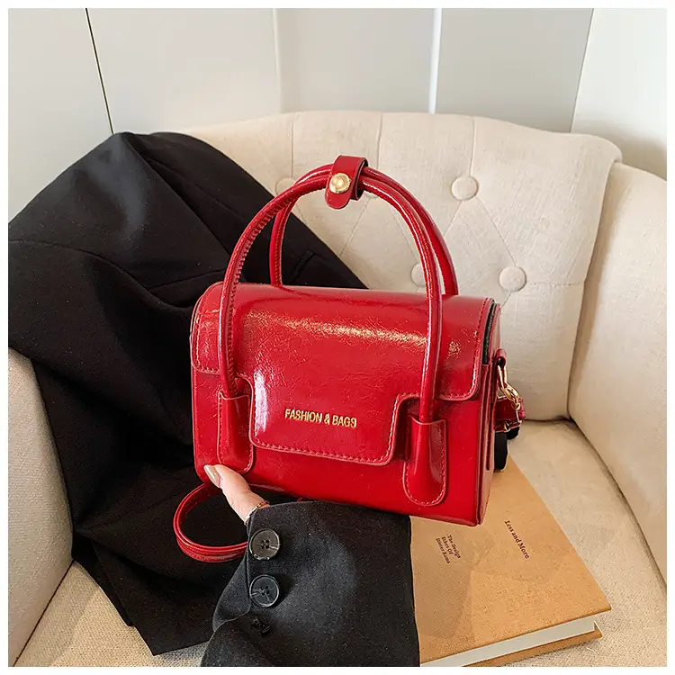 Red Square Mini Shoulder Bag for Women — feature 25