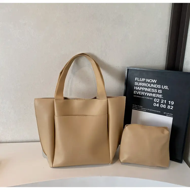 Women's Large Capacity Leather Tote Bag Brown 2026 — feature 23