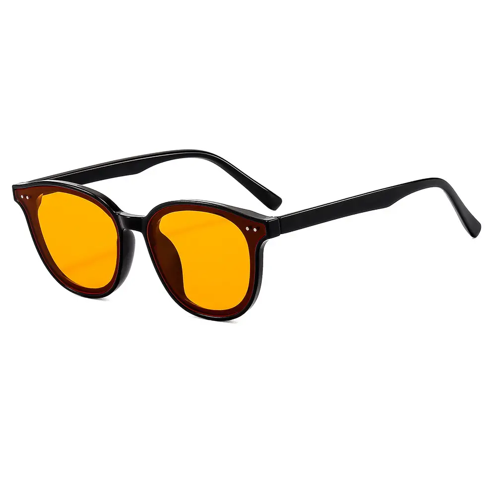 Women Sunglasses Yellow Anti-UV Korean Style - Image 7