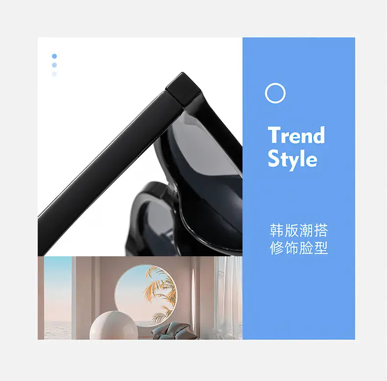 Women Sunglasses Yellow Anti-UV Korean Style — feature 3