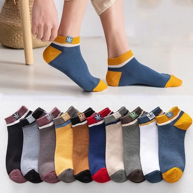[3 Pairs] Spring and Summer Mesh Men's and Women's Short Socks Trendy Breathable Western Sports Invisible Boat Socks Y53