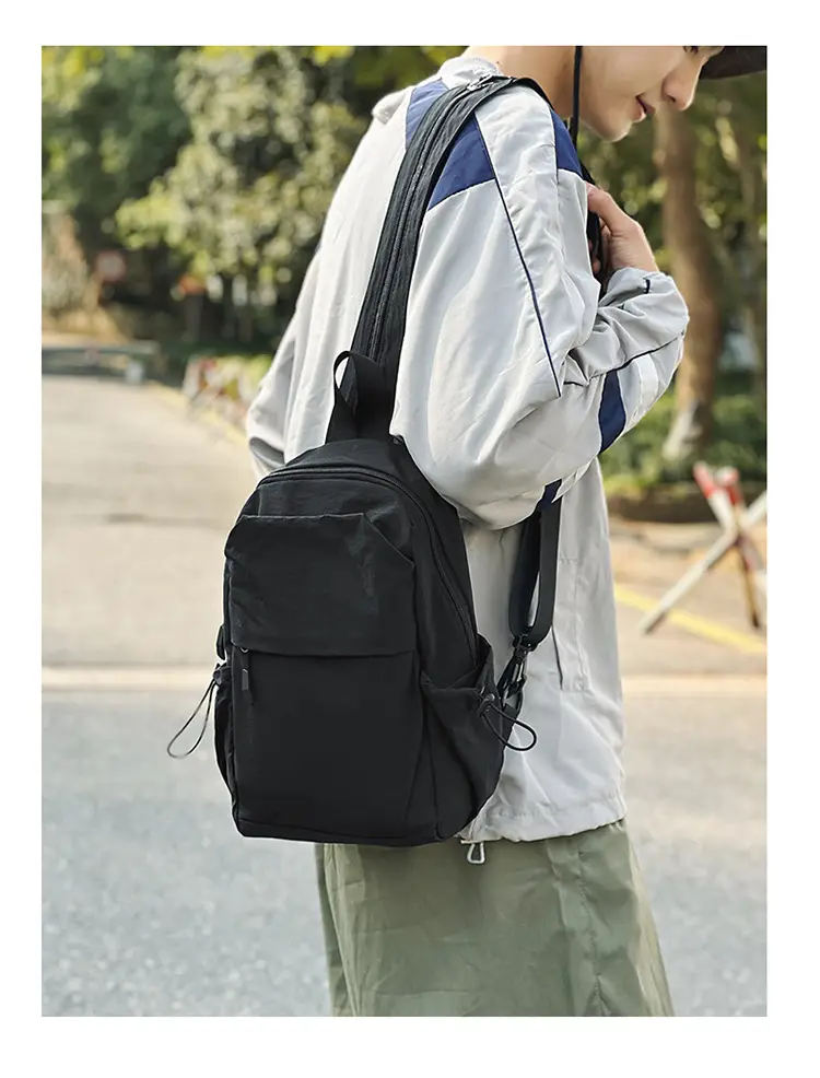 Men's Green Crossbody Backpack with Multiple Pockets — feature 10