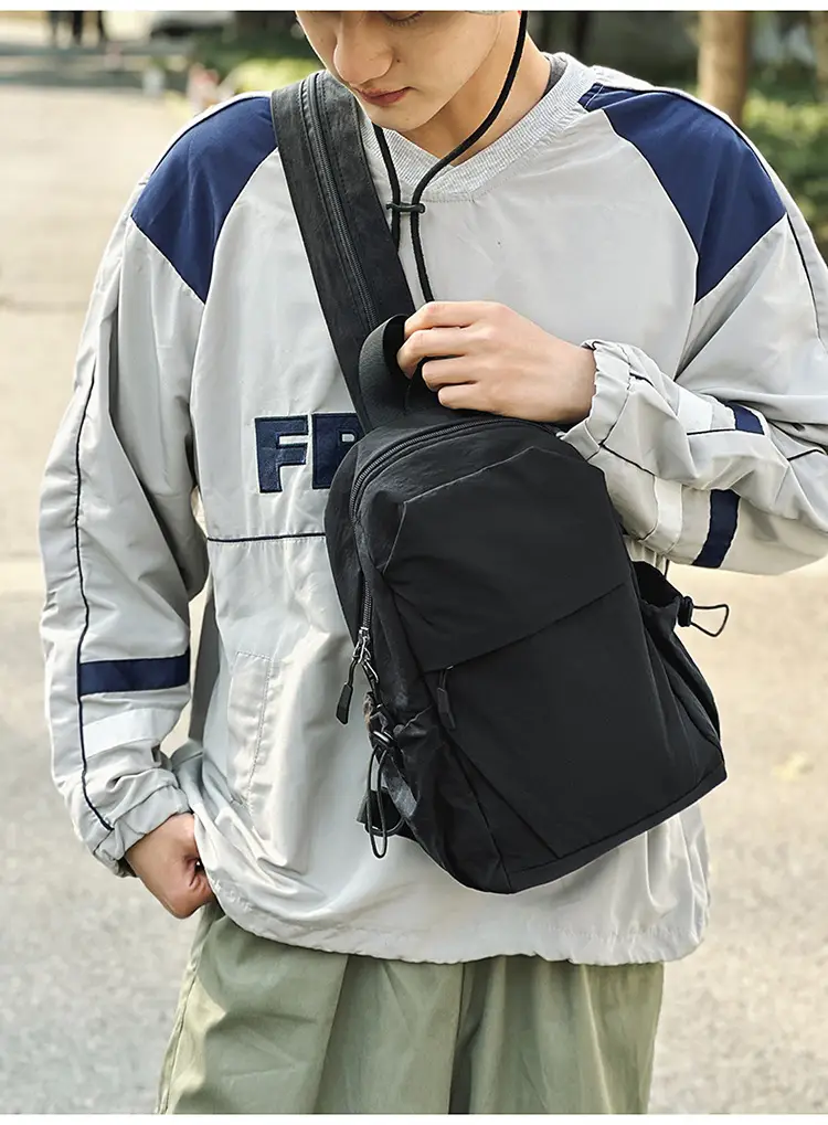 Men's Green Crossbody Backpack with Multiple Pockets — feature 13