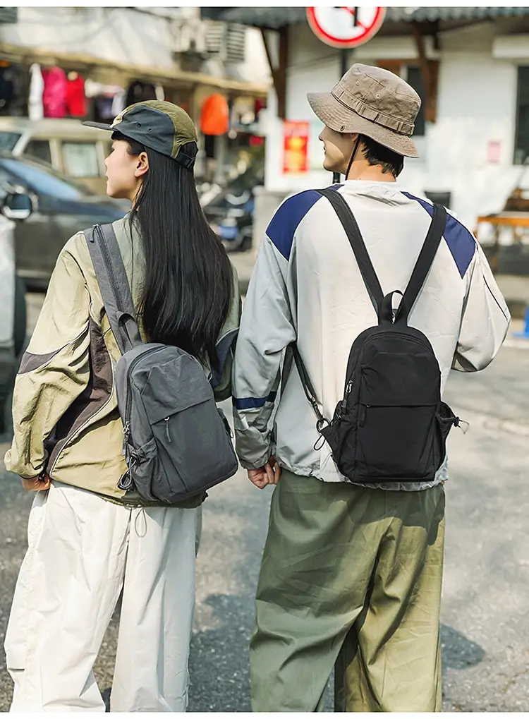Men's Green Crossbody Backpack with Multiple Pockets — feature 15