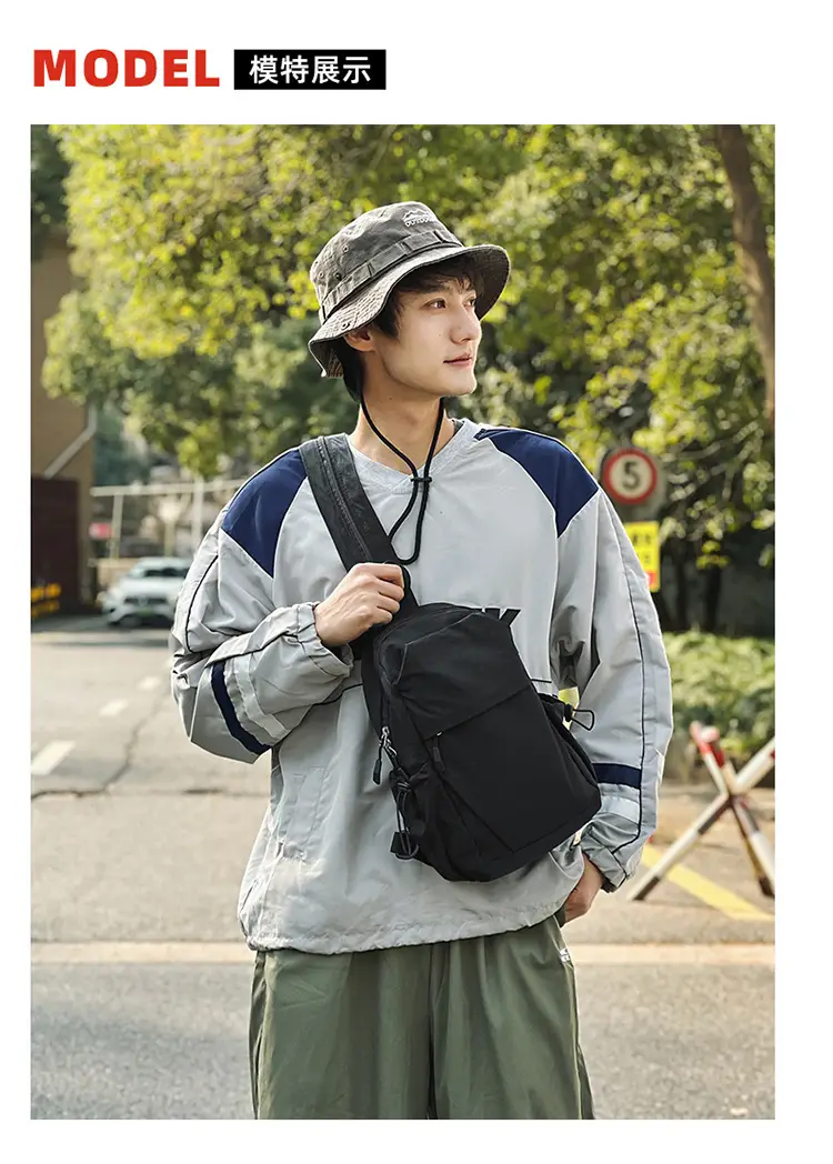 Men's Green Crossbody Backpack with Multiple Pockets — feature 6