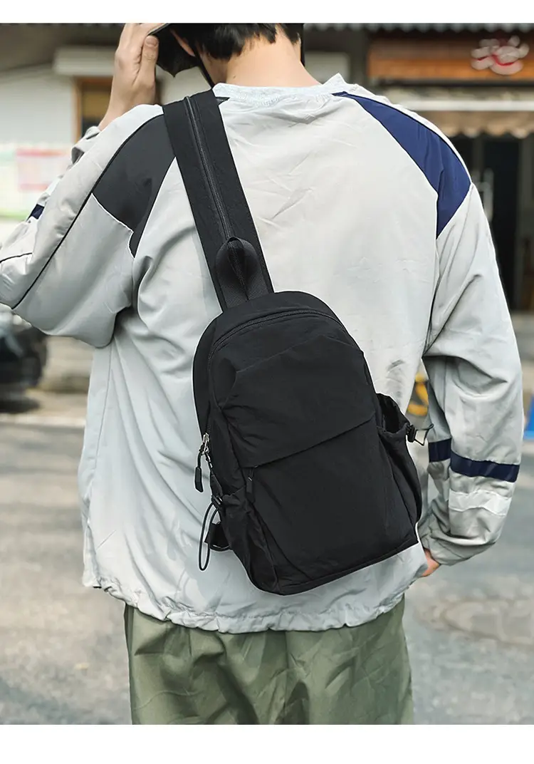 Men's Green Crossbody Backpack with Multiple Pockets — feature 9