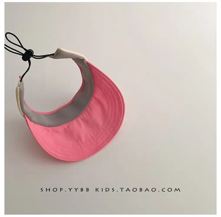 Children's Maroon Bow Sun Hat with Big Brim — feature 10