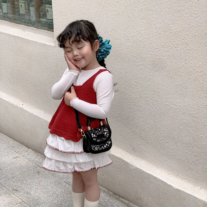 New Children's Princess Bag with Sparkle & Leather Detail - Image 5