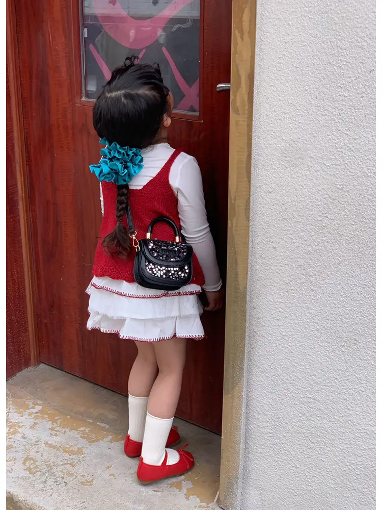 New Children's Princess Bag with Sparkle & Leather Detail — feature 12
