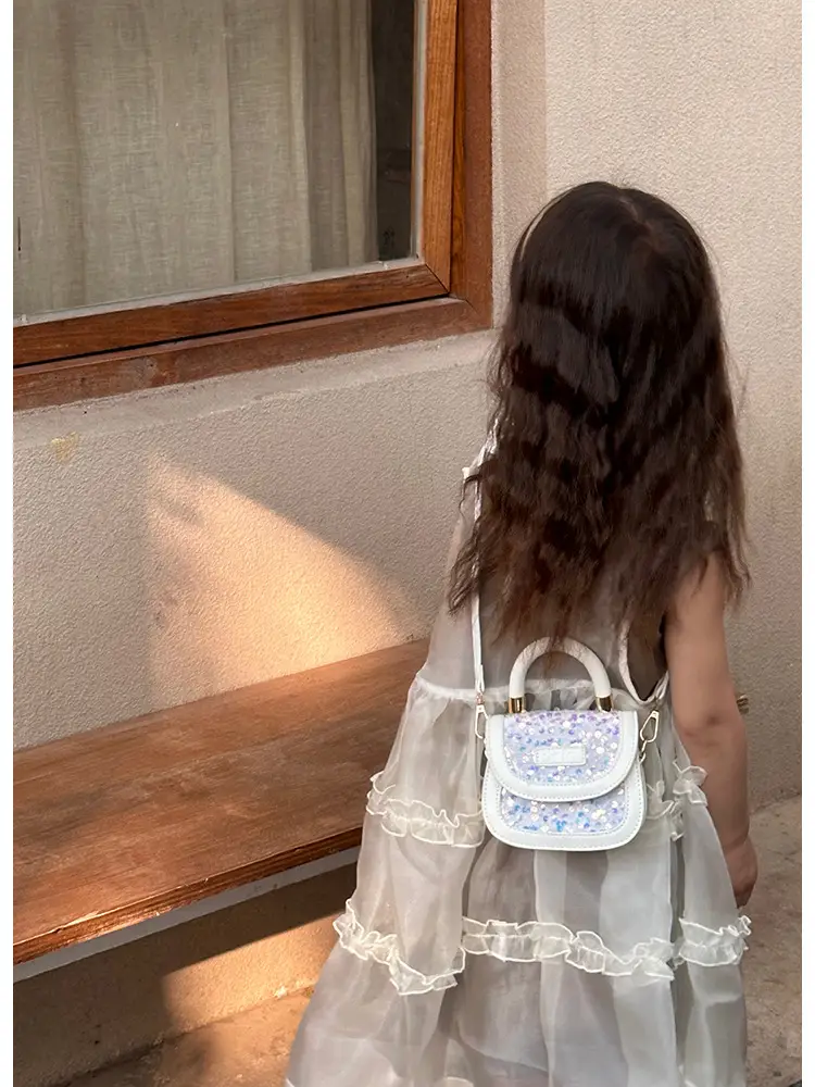 New Children's Princess Bag with Sparkle & Leather Detail — feature 13