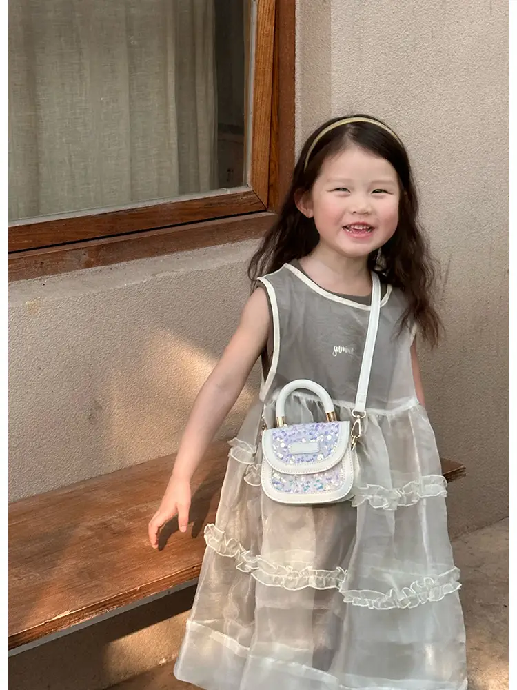 New Children's Princess Bag with Sparkle & Leather Detail — feature 14