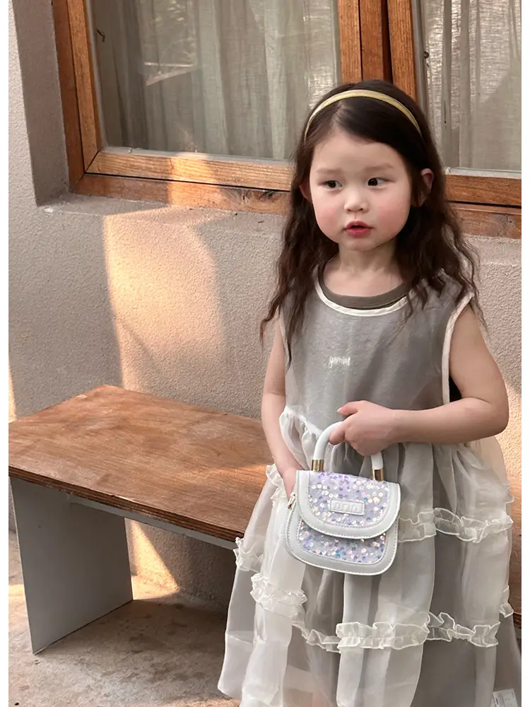 New Children's Princess Bag with Sparkle & Leather Detail — feature 16