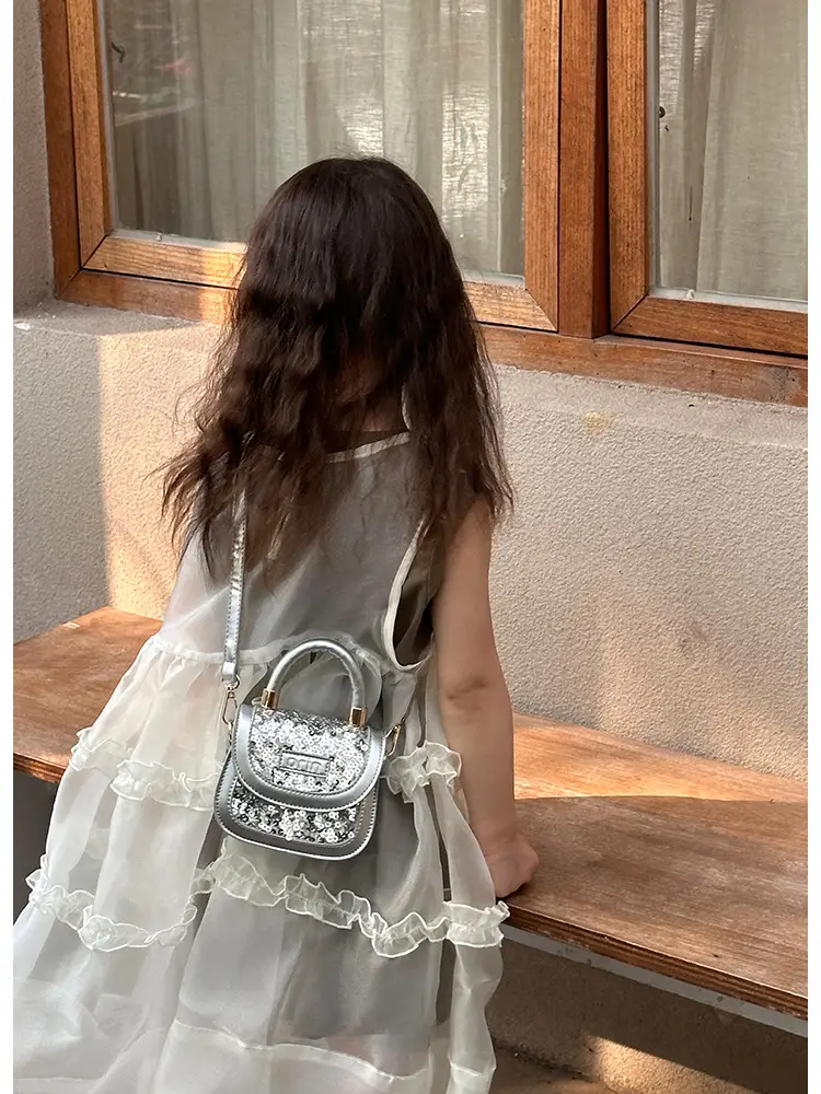New Children's Princess Bag with Sparkle & Leather Detail — feature 17