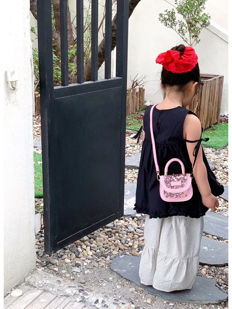 New Children's Princess Bag with Sparkle & Leather Detail — feature 6