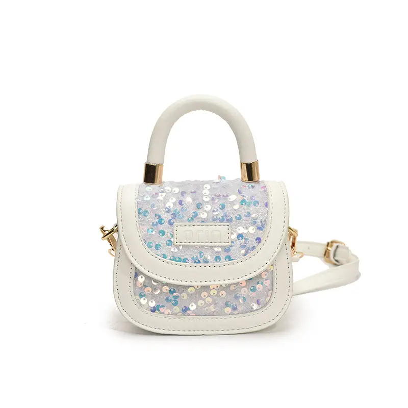 New Children's Princess Bag with Sparkle & Leather Detail - Image 2