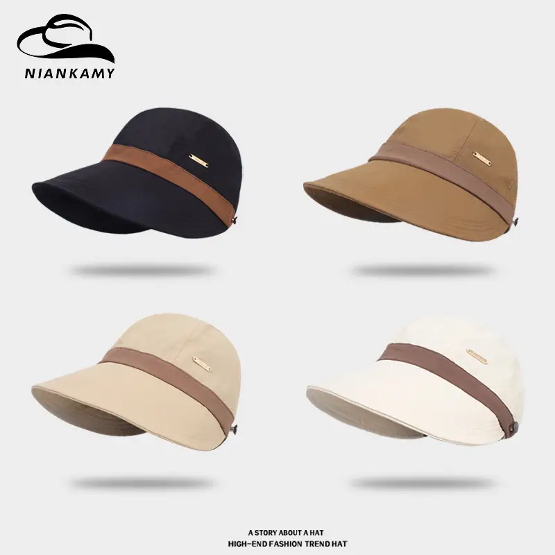 Women's Beige UV Hat Spring Autumn - Image 13