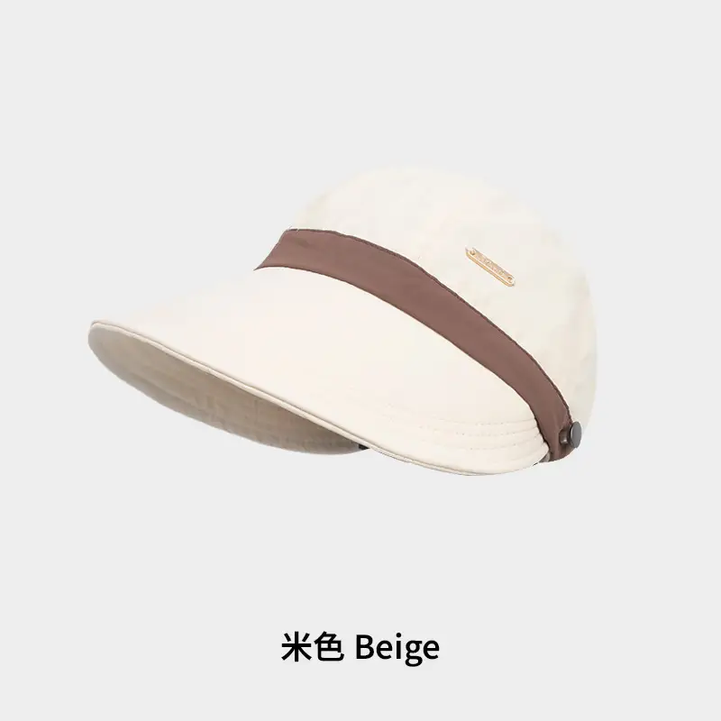 Women's Beige UV Hat Spring Autumn - Image 4
